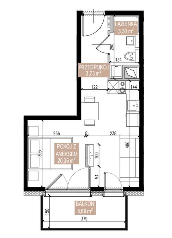 Rzut Apartamenty Świeradowska - SWA-1-15