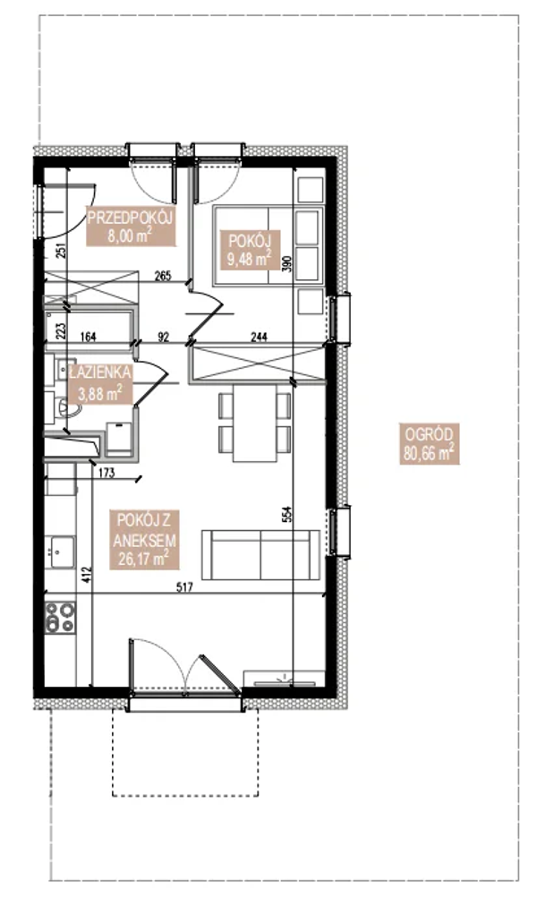 Rzut Apartamenty Świeradowska - SWA-2-08