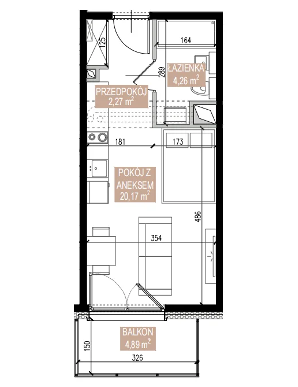 Rzut Apartamenty Świeradowska - SWA-2-12