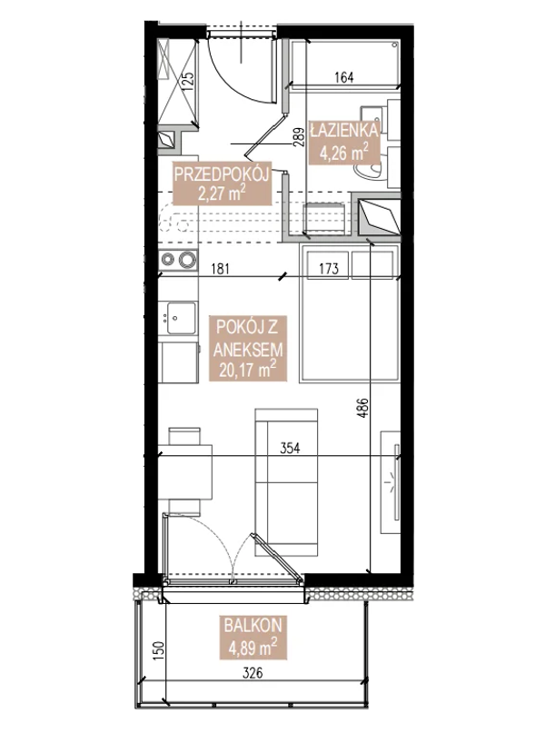 Rzut Apartamenty Świeradowska - SWA-2-22