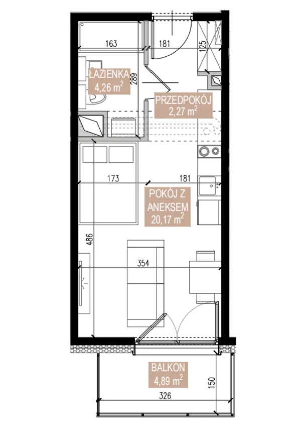 Rzut Apartamenty Świeradowska - SWA-2-27