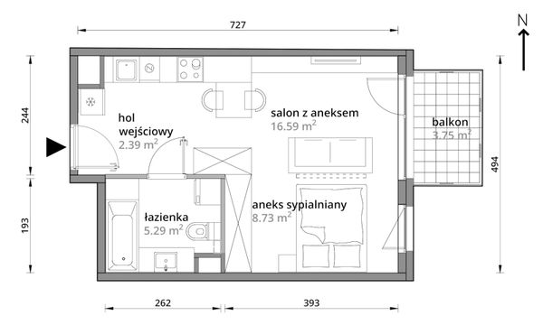 Rzut Aleje Praskie - B/041