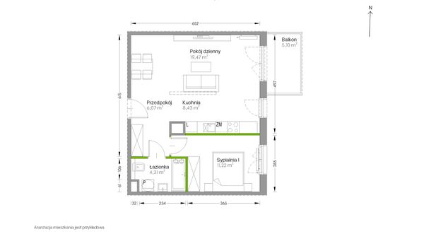 Rzut Centralna Vita - F.019