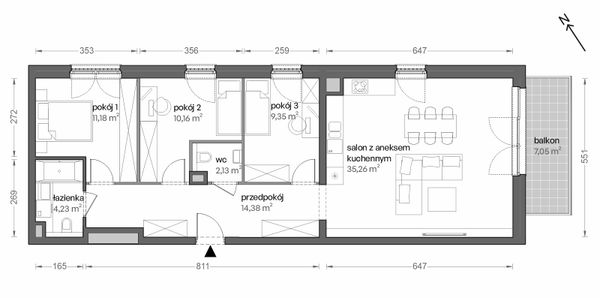 Rzut Ceglana Park - B2/B/20