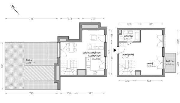 Rzut Ceglana Park - B4/B/43