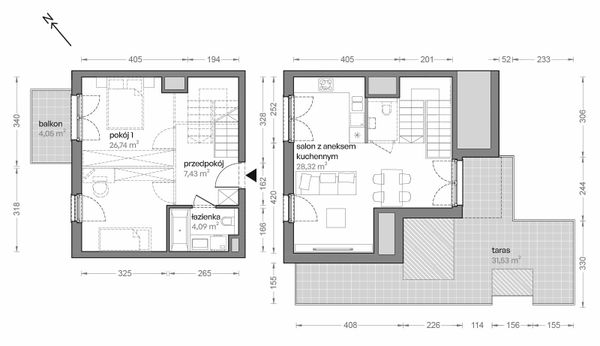 Rzut Ceglana Park - B4/B/49