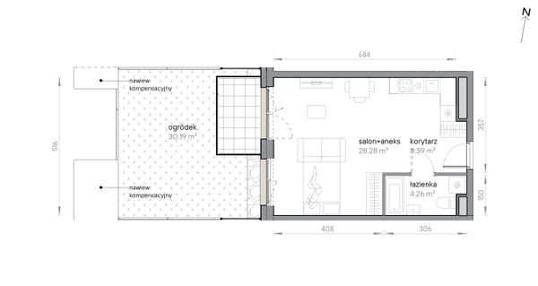 Rzut Przy Parku Vita - M2/1/0/07