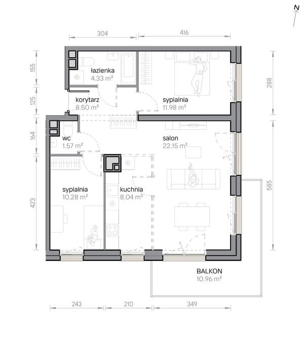 Rzut Przy Parku Vita - M2/3/3/35