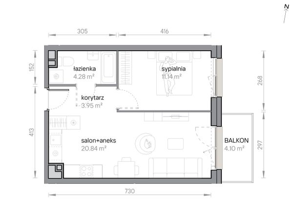 Rzut Przy Parku Vita - M2/3/4/48