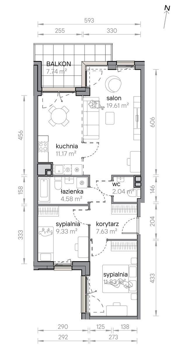 Rzut Przy Parku Vita - M2/3/4/52