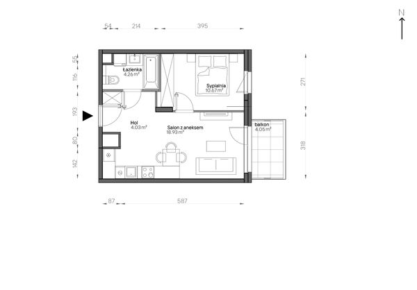 Rzut Aleje Praskie - 132/8