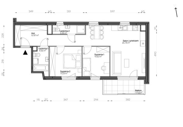 Rzut Aleje Praskie - 100/8