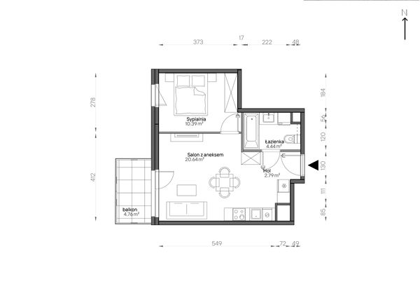 Rzut Aleje Praskie - 113/8