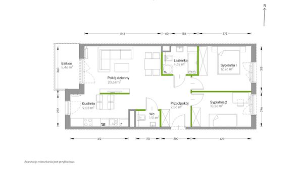 Rzut Centralna Vita - F.044