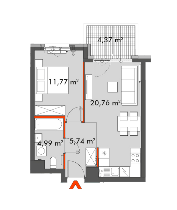 Rzut Splot Wola - F1.A.02.03