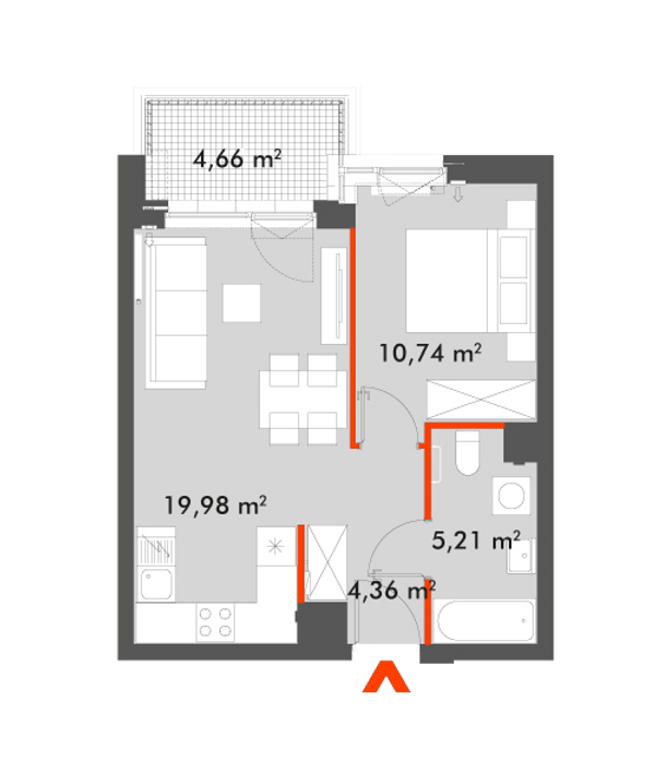 Rzut Splot Wola - F1.B.03.04