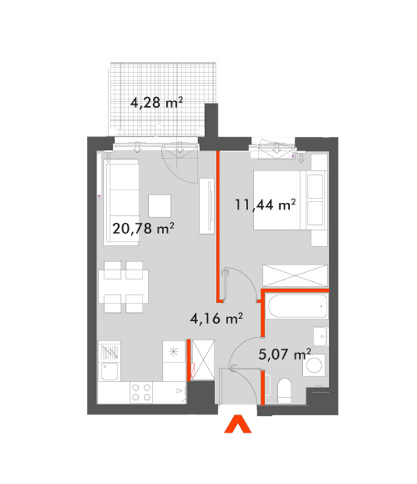 Rzut Splot Wola - F1.B.04.02