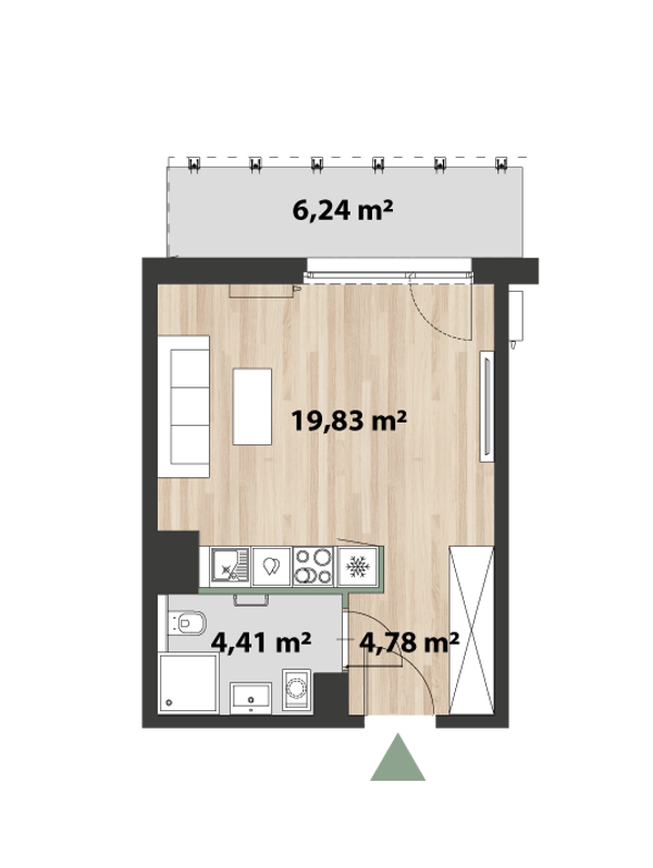 Rzut Bukowińska Mokotów - F1.A.02.01