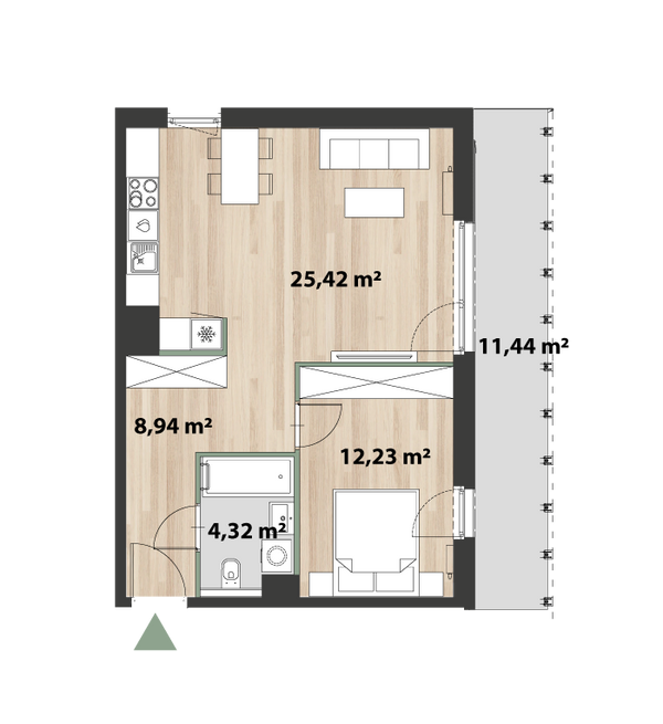 Rzut Bukowińska Mokotów - F1.A.05.07