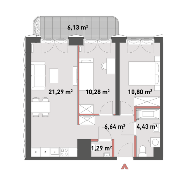 Rzut Żelazna 54 - A.01.03