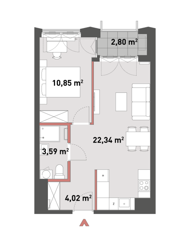 Rzut Żelazna 54 - A.03.12