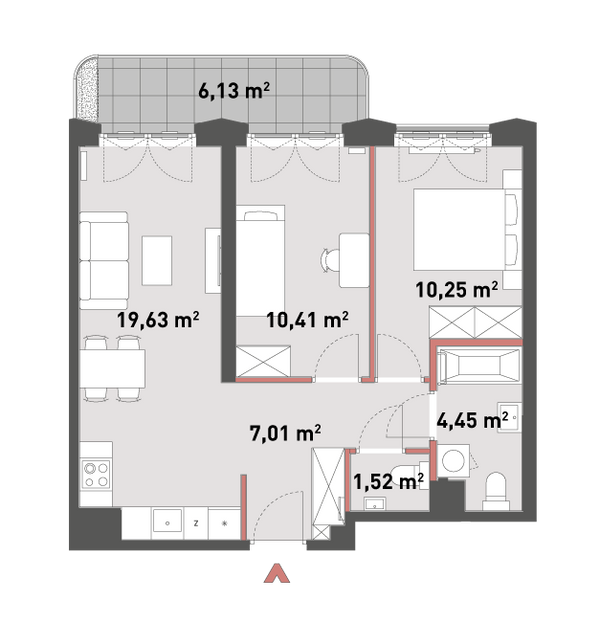 Rzut Żelazna 54 - A.05.04