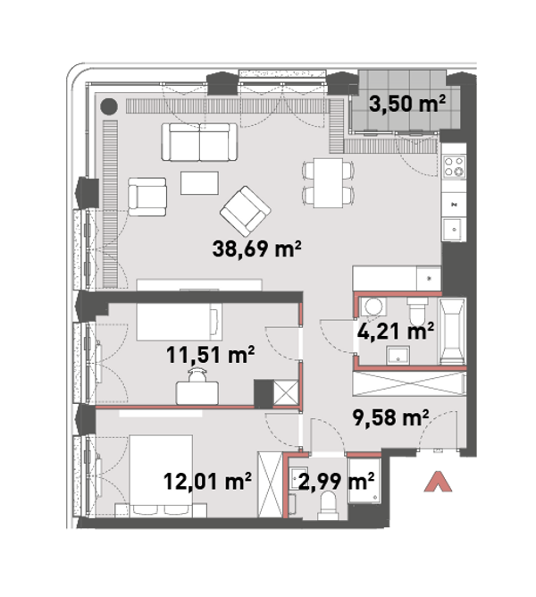 Rzut Żelazna 54 - A.06.05