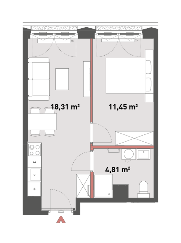 Rzut Żelazna 54 - A.07.02