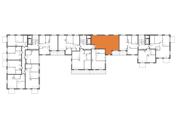 Rzut Apartamenty Portowa - B.01.04