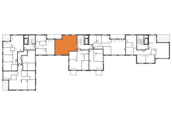 Rzut Apartamenty Portowa - B.07.01