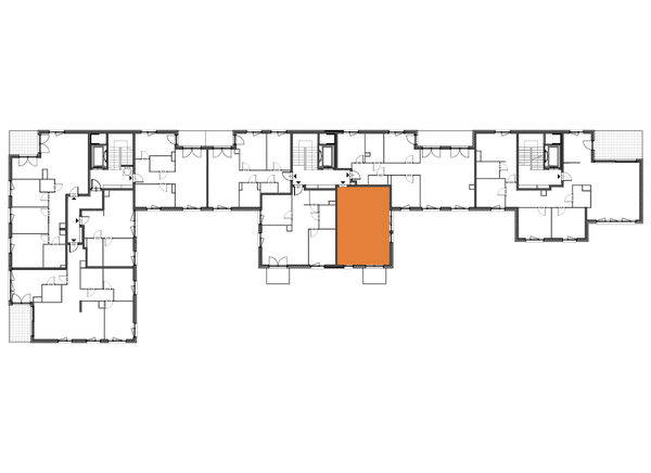Rzut Apartamenty Portowa - B.07.03