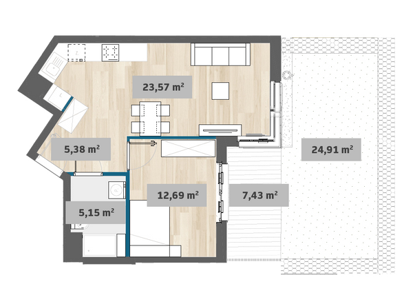 Rzut Sady Żoliborz II - F1.D.00.01