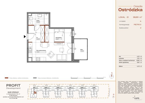 Rzut Osiedle Ostródzka - OST1_A_3_21