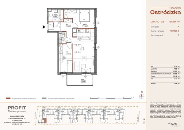 Rzut Osiedle Ostródzka - OST1_A_3_22