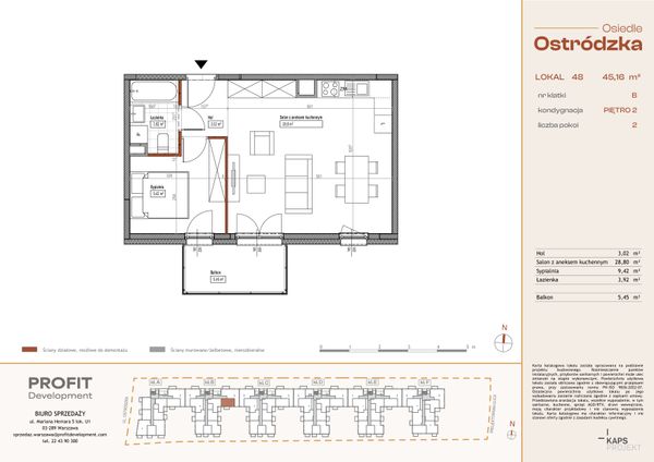 Rzut Osiedle Ostródzka - OST1_B_3_48