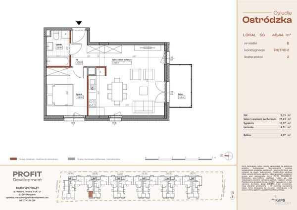 Rzut Osiedle Ostródzka - OST1_B_3_53