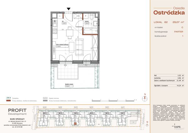 Rzut Osiedle Ostródzka - OST1_C_1_62