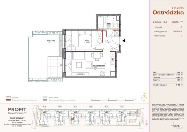 Rzut Osiedle Ostródzka - OST1_C_1_64