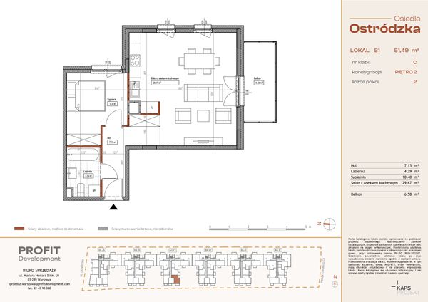 Rzut Osiedle Ostródzka - OST1_C_3_81