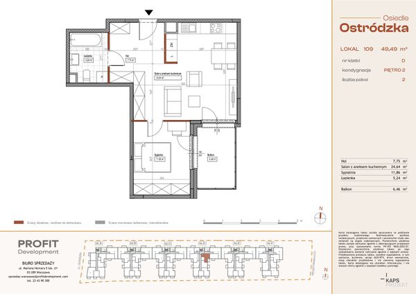 Rzut Osiedle Ostródzka - OST1_D_3_109