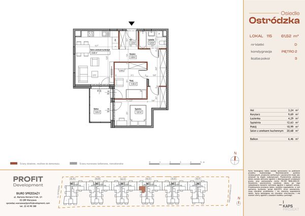 Rzut Osiedle Ostródzka - OST1_D_3_115
