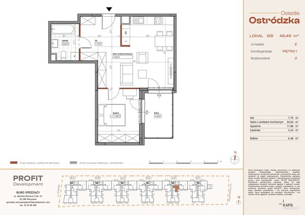 Rzut Osiedle Ostródzka - OST1_E_2_129