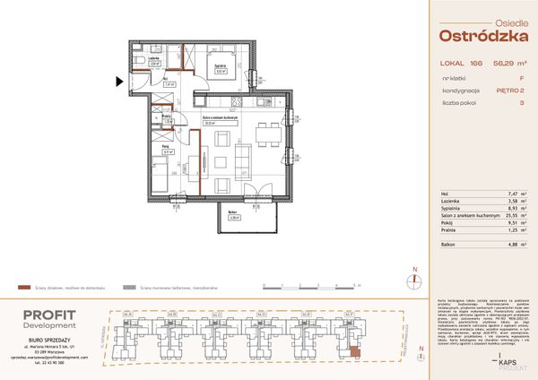 Rzut Osiedle Ostródzka - OST1_F_3_166