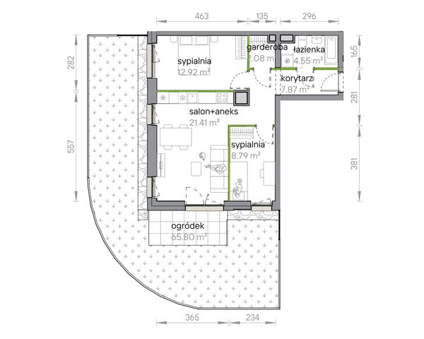 Rzut Przy Parku Vita - M1/1/0/02