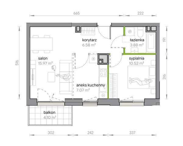 Rzut Przy Parku Vita - M1/1/1/06