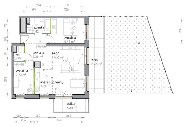Rzut Przy Parku Vita - M1/1/1/14