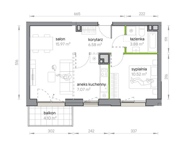 Rzut Przy Parku Vita - M1/1/3/32