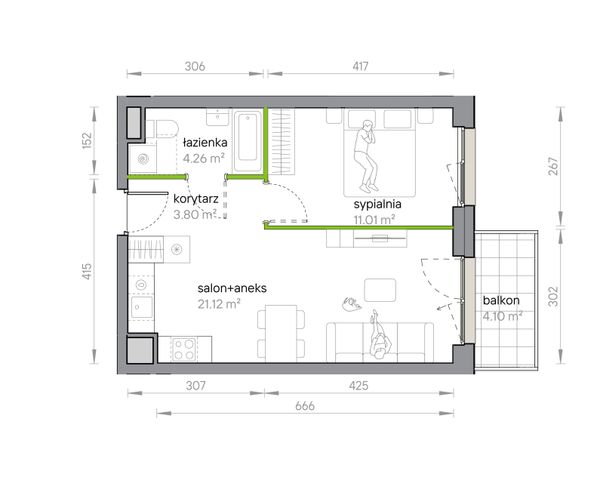 Rzut Przy Parku Vita - M1/1/3/39