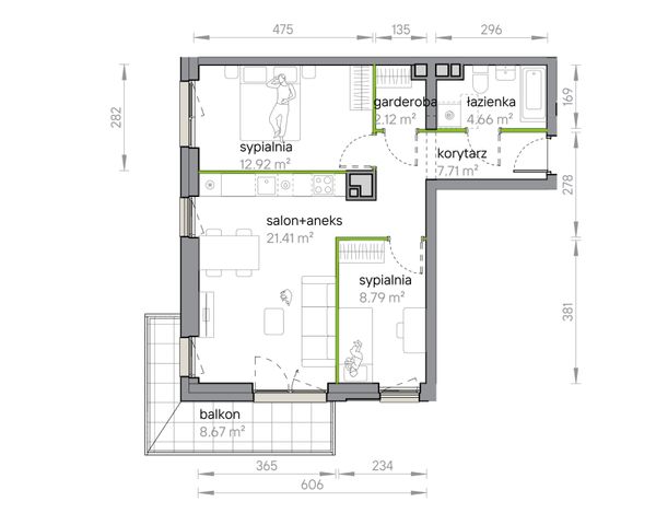 Rzut Przy Parku Vita - M1/1/5/59
