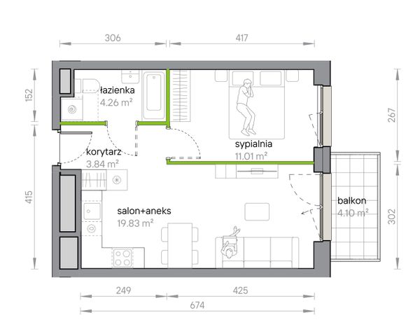 Rzut Przy Parku Vita - M1/1/5/64